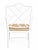 Mid 20th Century Vintage Chinese Chippendale Faux Bamboo Armchair in High-Gloss White For Sale - Image 5 of 7