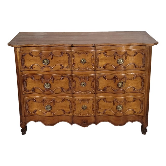 Crossbow Chest of Drawers in Cherry For Sale