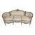 Vintage French Louis XV–Style Carved Sofa Carved Solid Wood Frame For Sale