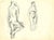 China ink drawing realized by Mino Maccari in the mid-20th Century. On recto and verso. Not signed. Very good condition....