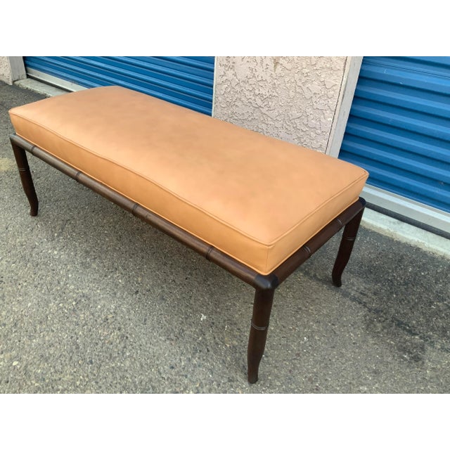 Mid-Century Modern Mid Century Modern Walnut Bench For Sale - Image 3 of 10