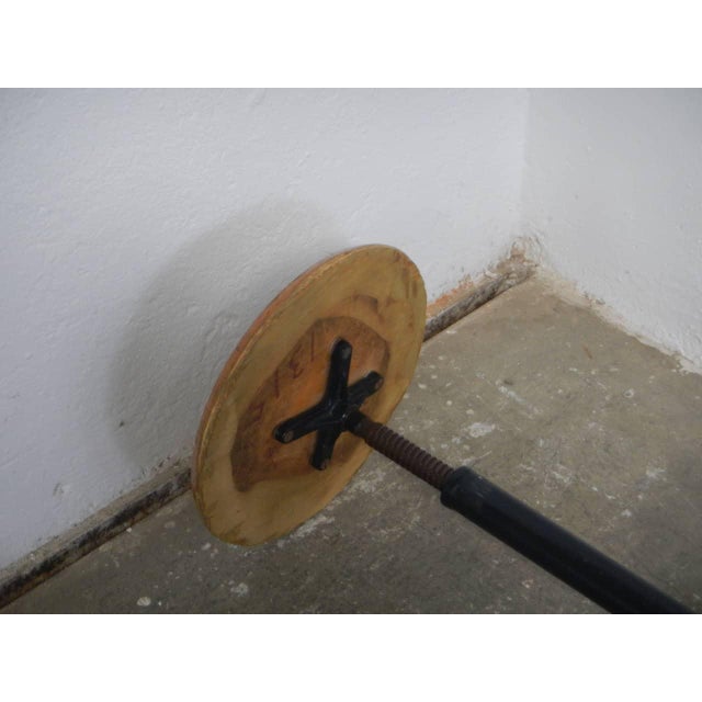 Wood Vintage Three-Foot Stool, 1960 For Sale - Image 7 of 10