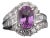 Late 20th Century 2.02ct Gia Ceylon No Heat Pink Sapphire 1.00ct Diamond Platinum Ring Size 5.25 For Sale