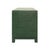 Not Yet Made - Made To Order Matthew Izzo Home - Cole Green Textured Linen Two Drawer Side Table With Glass Top and Satin Brass Drawer Pulls For Sale - Image 5 of 10