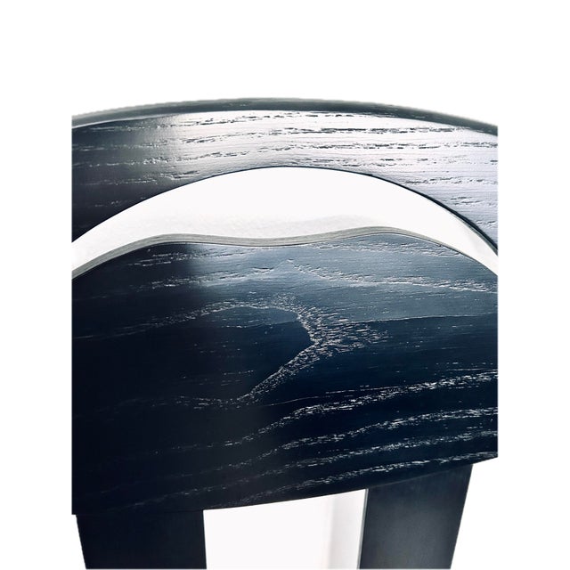 Charles Rennie Mackintosh "Argyle" Chair, Vintage 1990s Alivar Model 854 L1 – With Black Leather Seat For Sale In Miami - Image 6 of 13