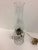 Antique Egg Pattern Pressed Glass Electrified Oil Lamp For Sale - Image 4 of 9