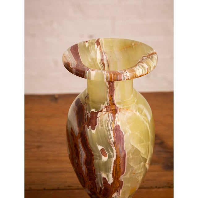 Classical Solid Onyx Vase Chairish