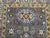 2000 - 2009 Slate Gray Kazak Style Rug With Floral Medallions and Blue Border, 3'3" X 4'9" For Sale - Image 5 of 13