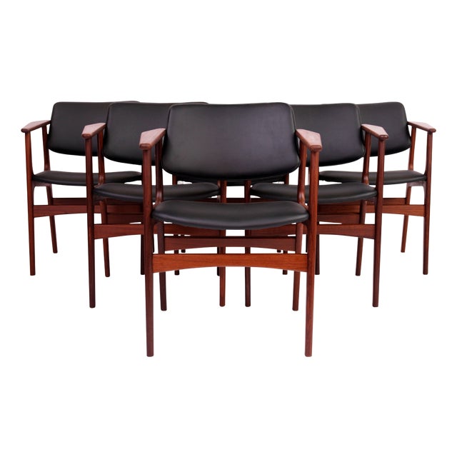 Vintage Lene Dining Chairs by Arne Vodder, 1960s, Set of 6 For Sale