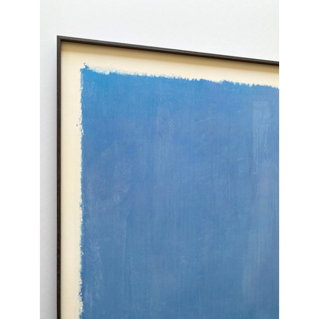 Mark Rothko Mark Rothko Vintage 1984 Modernist Lithograph Print Framed Abstract Expressionist Extra Large Exhibition Poster " Untitled " 1969 For Sale - Image 4 of 14