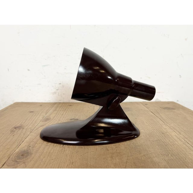 Mid-Century Modern Vintage Brown Bakelite Wall Light from Elektrosvit, 1950s For Sale - Image 3 of 18