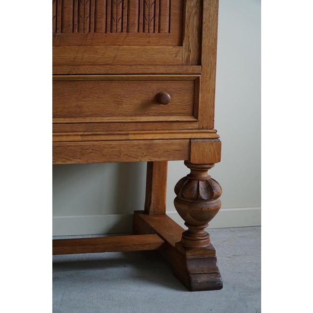 Mid-Century Danish Handcrafted Cabinet in Oak, 1950s For Sale - Image 11 of 18