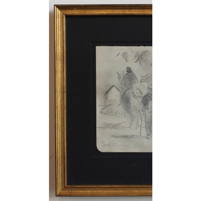 Guillaume Dulac, Returning Home, 1920s, Pencil on Paper For Sale - Image 3 of 11