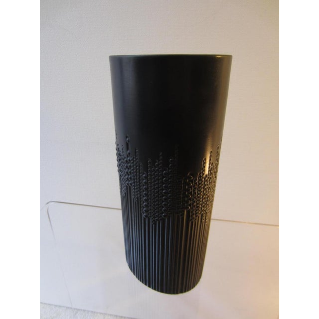 Black Rosenthal Relief Vase by Tapio Wirkkala, 1970s For Sale - Image 6 of 7