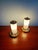 Beige Mid-Century Modern Bedside Lamps in Brass and Cream Opaline Glass, 1950, Set of 2 For Sale - Image 8 of 16