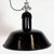 1930s Industrial Black Enamel Pendant Lamp from Aeg, 1930s For Sale - Image 5 of 18