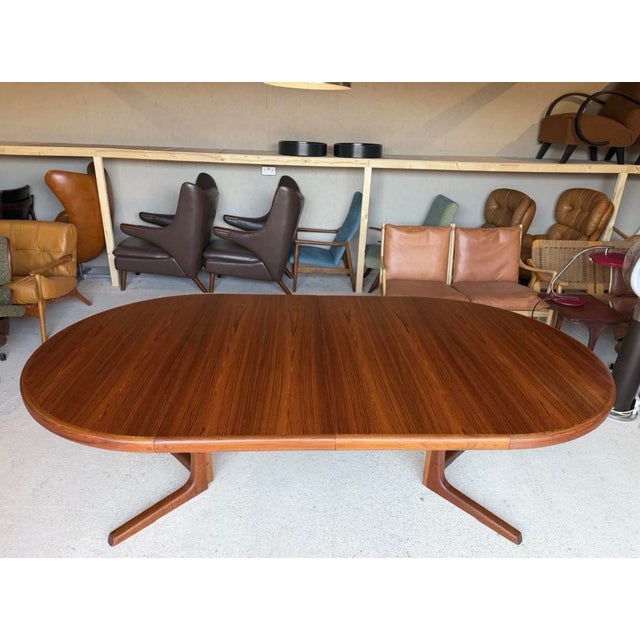 Double Extending Round Dining Table by Svend Aage Madsen, 1960s For Sale - Image 4 of 14