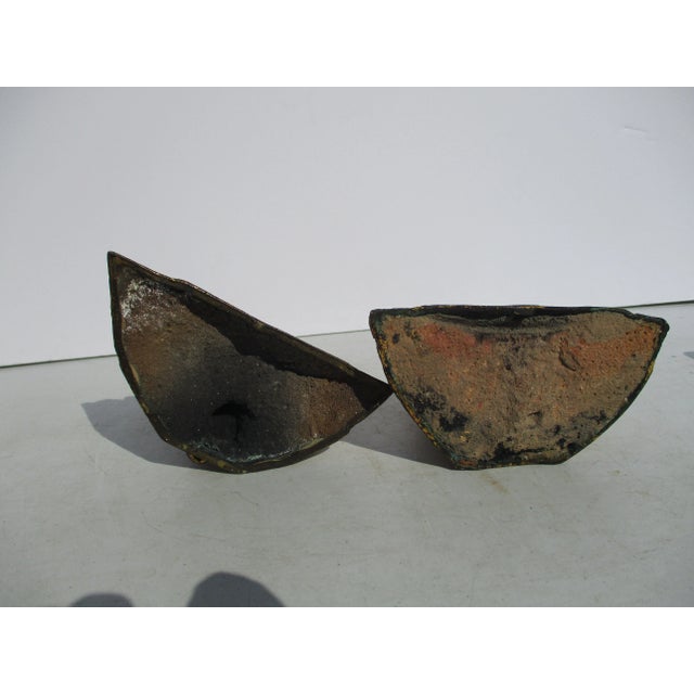 Metal Thai Gilt Bronze Buddha-- 2 Vintage - a Pair For Sale - Image 7 of 10