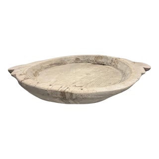 Vintage Wooden Parat Bowl For Sale