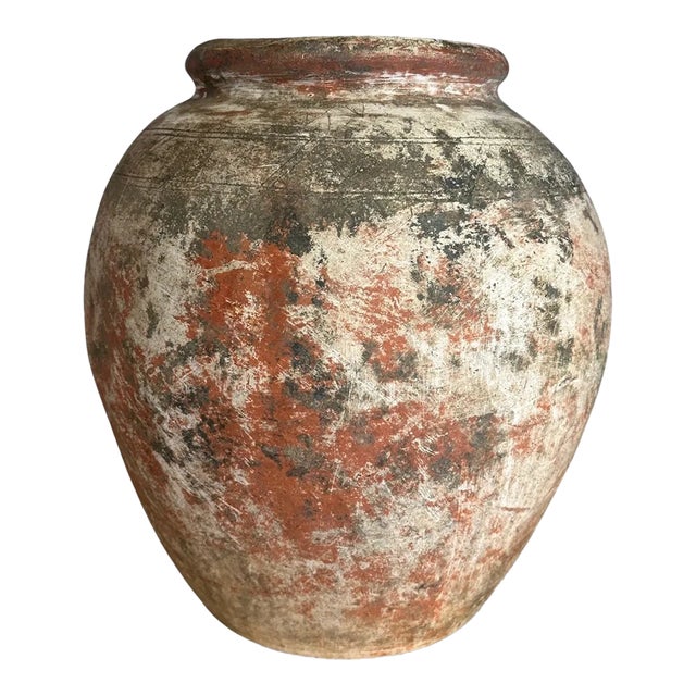 Ria Vintage Clay Vase For Sale