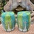 Bok Choy Motif Porcelain Garden Stools With Hand-Painted Chinese Famille Verte Garden Stools, a Pair For Sale - Image 4 of 6