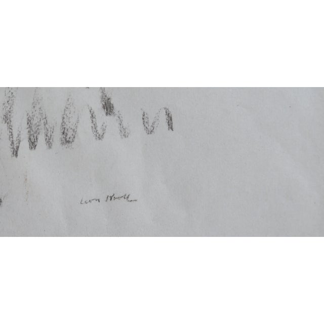 Leon Kroll Seated Nude, Charcoal Drawing by Leon Kroll Circa 1950 For Sale - Image 4 of 4