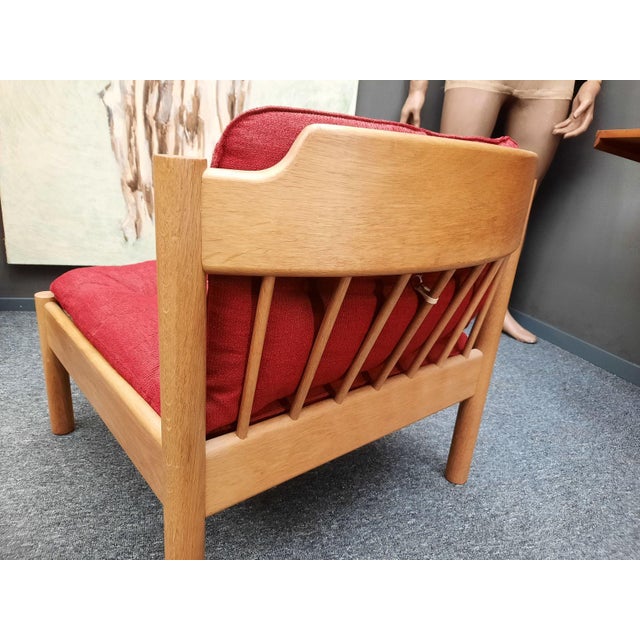Set of Mid-Century Modern Danish Chair and Ottoman by Jørgen Bækmark, 1960s For Sale - Image 10 of 11