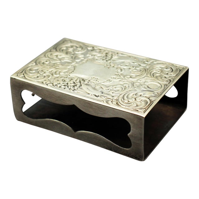 Circa 1900 American Sterling Silver Matchbox Case Made for Tiffany For Sale