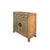 Distressed Mustard Yellow 2 Drawers Doors End Table Nightstand Cabinet For Sale - Image 4 of 6