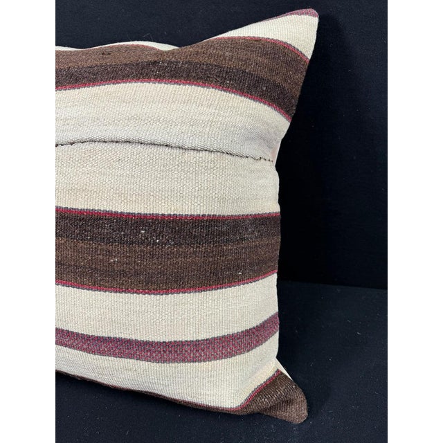 Turkish Hemp Pillow Cushion Natural Beige Brown Pillow Cushion Cover 24x24 #30374 Enhance your home decor with our Kilim...