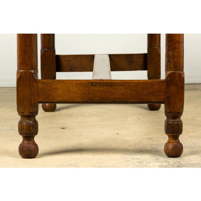 Late 19th Century French Provincial Oak Farmhouse Table For Sale - Image 14 of 18