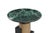 This chic round side table brings a playful pop of personality to any room. Featuring a stunning green marble top paired...