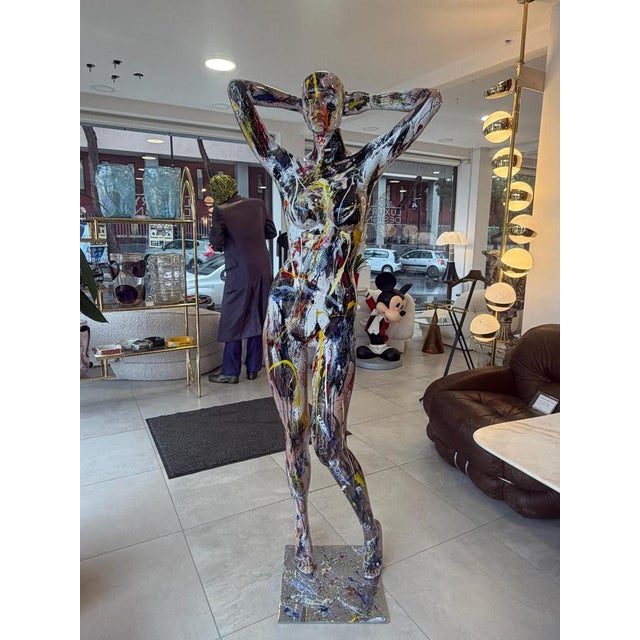 Life-size resin sculpture of a woman This piece has an attribution mark, I am sure that it is completely authentic and...