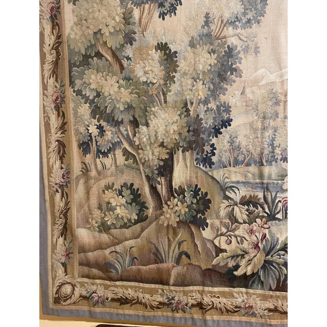 Verdure Tapestry from Aubusson, 19th Century For Sale - Image 11 of 13