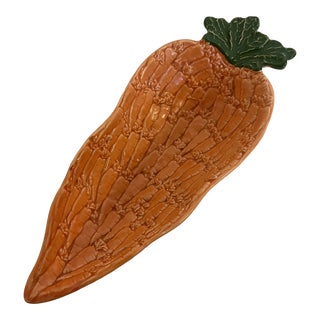 Vintage Italian Ceramic Carrot Dish For Sale