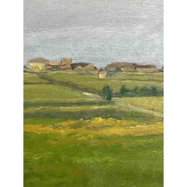 G. Radicati, Country Landscape, 20th Century, Oil Painting on Panel For Sale - Image 3 of 7