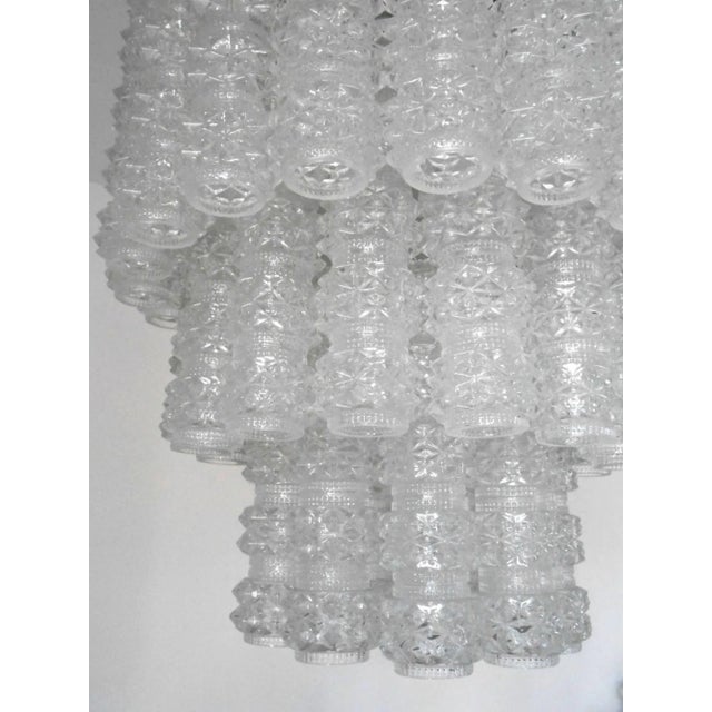 Vintage Italian Chandelier With Murano Glass by Venini, C. 1960's For Sale - Image 4 of 6