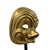 Brass Vintage Italian Brass Miniature Opera Mask on Custom Stand For Sale - Image 8 of 10