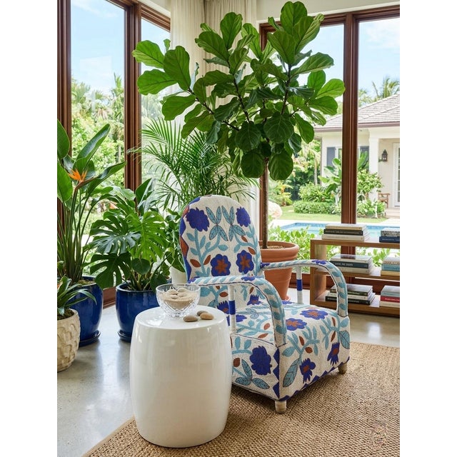 Vintage Hand-Beaded Yoruba Tribal Armchair For Sale - Image 9 of 12