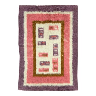 Galerie Shabab Collection Mid-20th Century Handmade Turkish Tulu Accent Rug For Sale