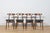 Set of four dining chairs model 5912 produced by Zamojska Furniture Factory in the Poland 1960s. Frame in beech wood....