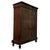 19th Century Antique English Victorian Inlaid Walnut Pier Display Cabinet For Sale - Image 9 of 11