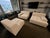2020s Large Cantoni 3-Pc Modular Sectional Sofa in Cream Micro-Suede, Like New For Sale - Image 5 of 12