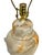 White Vintage Orange and Cream Marbleized Ceramic Baluster Form Lamp For Sale - Image 8 of 15
