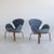 Fritz Hansen Rare No. 4325 “Swan” Chairs by Arne Jacobsen, a Pair For Sale - Image 4 of 7