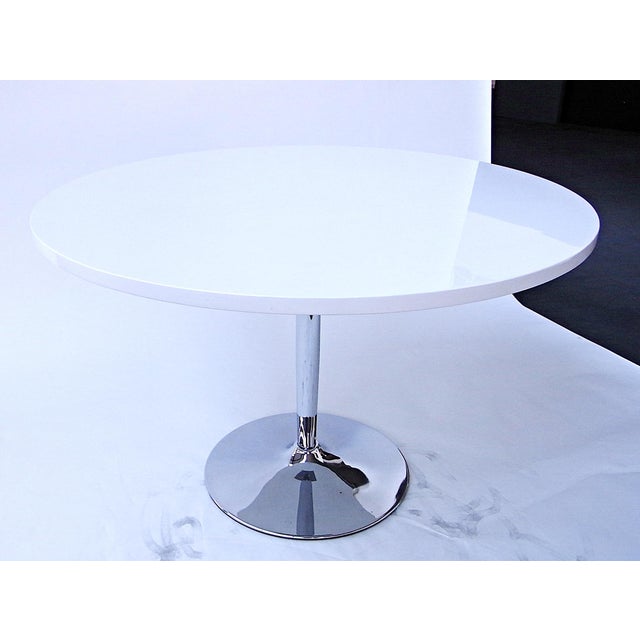 Inspired by classic mid-century design, this table features a two-piece chrome tulip base and a softly rounded honeycomb...