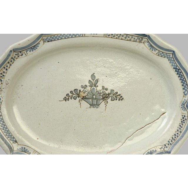 Early 19thC. French Faience Serving Platter - 14" - Nevers For Sale - Image 4 of 5