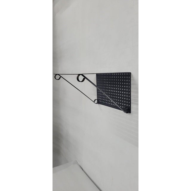 Mid Century Atomic Metal Mesh Book Shelf Display Stand Circa 1950-1960s For Sale - Image 4 of 6