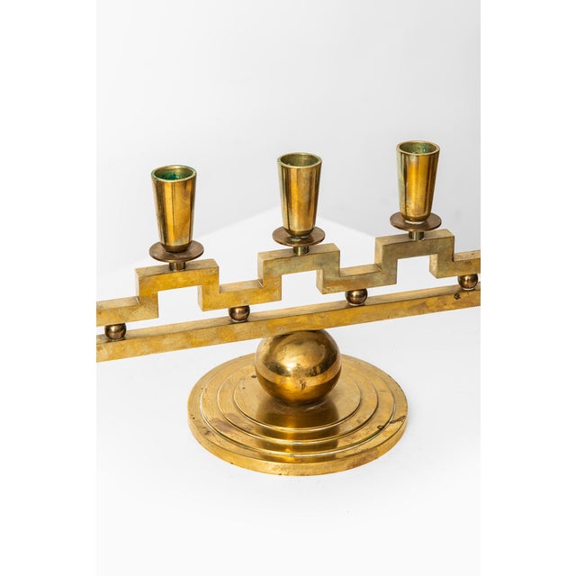 Mid-Century Modern Candleholder by Lars Holmström, 1940s For Sale - Image 3 of 8