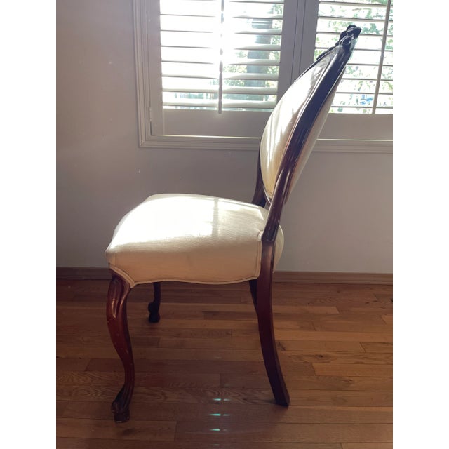 Victorian Early 20th Century Mahogany Ocasional Side Chair For Sale - Image 3 of 4